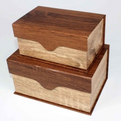 scatola di carta di design in legno