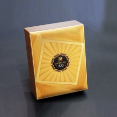 scatola per imballaggio vino LOGO in foglia oro