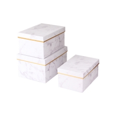 Scatole di carta di lusso con il modello di marmorizzazione per il regalo di imballaggio