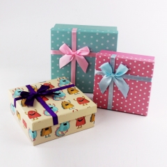 Set di scatole di cappello quadrato regalo carino stampa personalizzata imballaggio per San Valentino