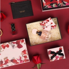 Scatola regalo di lusso stampa personalizzata rosa per San Valentino