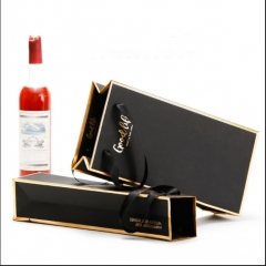 Set sacchetto di carta di vino di lusso per regali, festa