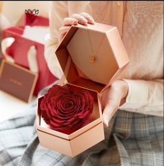 Confezione regalo fiore stampa personalizzata per San Valentino