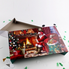 Santa Claus Design pieghevole Papaer Packing Box per Natale