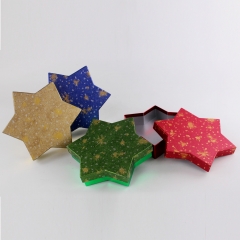 L'imballaggio di cerimonia nuziale di lusso a forma di stella personalizza il contenitore di regalo del cartone di carta per il regalo