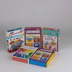formato personalizzato 98 * 70mm carta di apprendimento per bambini e stampa di carte da gioco