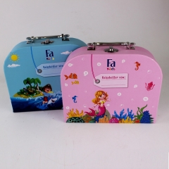 scatole per valigie in cartone per bambini con manico