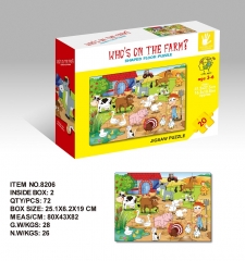 puzzle di carta per puzzle in cartone educativo personalizzato per bambini in età prescolare