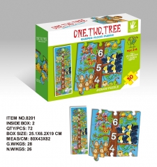 puzzle educativo del giocattolo dei bambini stampato su ordinazione all'ingrosso del puzzle del cartone