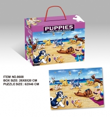 puzzle di carta personalizzato per bambini personaggio dei cartoni animati intelligente per i bambini