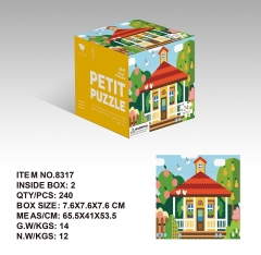 mini puzzle di carta magica con scatola puzzle per bambini