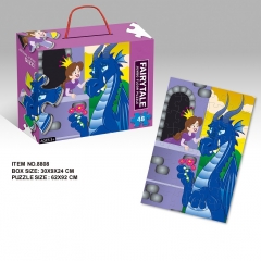 stampa a colori per bambini puzzle di sublimazione personalizzato in cartone di vari disegni