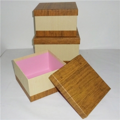scatole per imballaggio in cartone a trama granulosa con coperchio